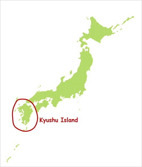 Kyushu Island map