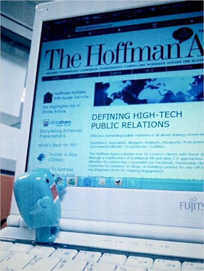 Hoffman Agency website and Domonation figurine